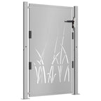 Vidaxl poort grasontwerp 100x125 cm cortenstaal