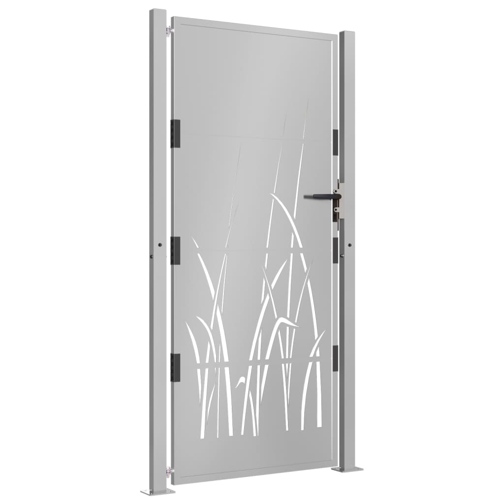 Vidaxl poort grasontwerp 100x200 cm cortenstaal