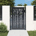 Vidaxl poort met bamboe-ontwerp 100x150 cm staal antracietkleurig
