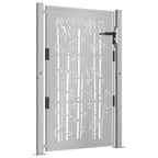Vidaxl poort met bamboe-ontwerp 100x150 cm cortenstaal