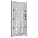 Vidaxl poort met bamboe-ontwerp 100x200 cm cortenstaal