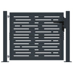 Vidaxl poort 105x80 cm met vierkantontwerp staal antracietkleurig