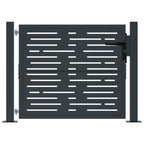 Vidaxl poort 105x105 cm met vierkant staal antracietkleurig