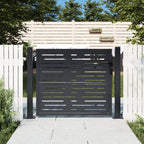 Vidaxl poort 105x105 cm met vierkant staal antracietkleurig
