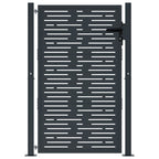 Vidaxl poort 100x150 cm met vierkant staal antracietkleurig
