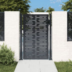 Vidaxl poort 100x150 cm met vierkant staal antracietkleurig
