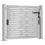 Vidaxl poort vierkant 100x75 cm cortenstaal