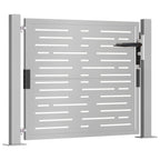 Vidaxl poort vierkant 100x100 cm cortenstaal