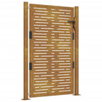 Vidaxl poort vierkant 100x125 cm cortenstaal