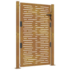 Vidaxl poort vierkant 100x150 cm cortenstaal