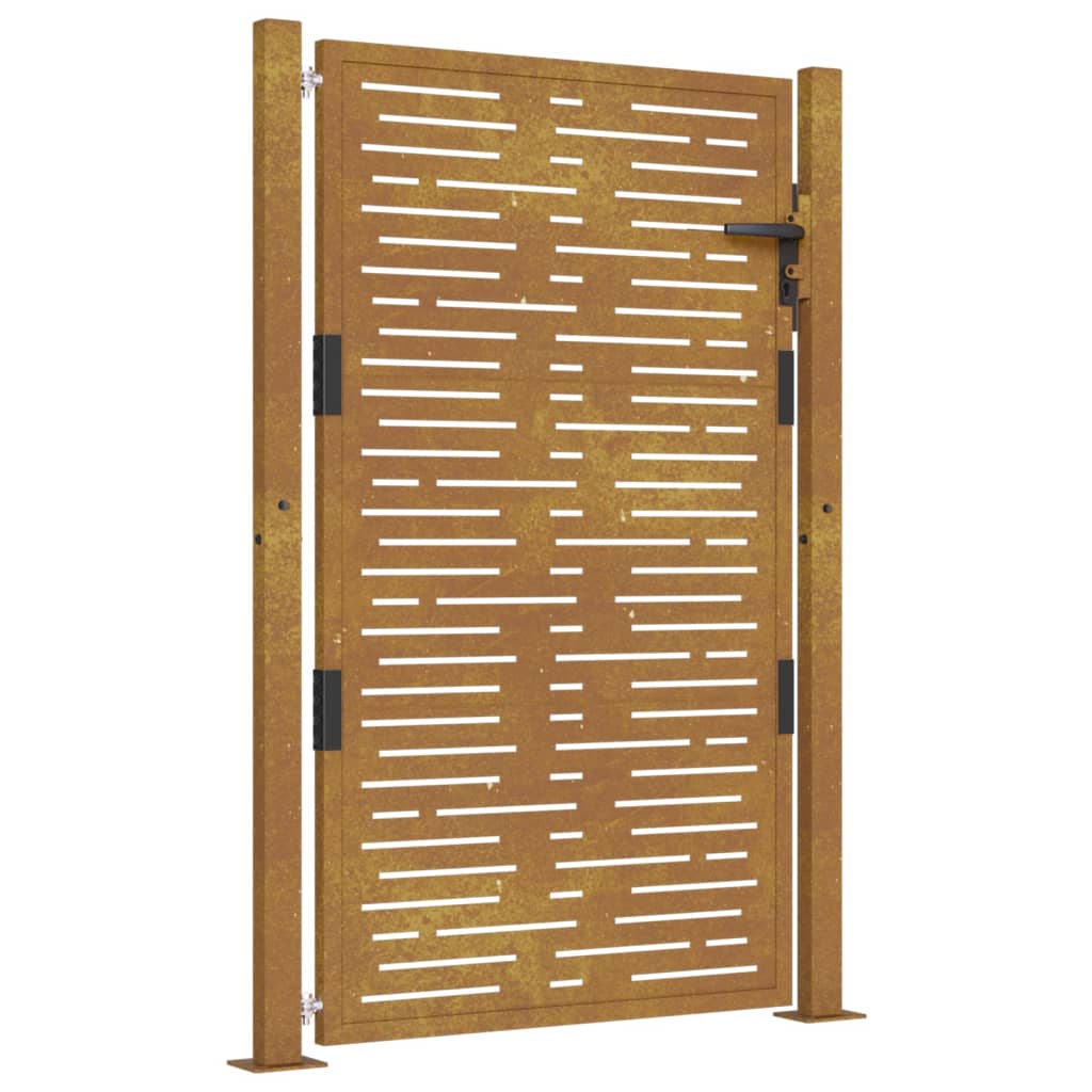 Vidaxl poort vierkant 100x150 cm cortenstaal