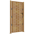 Vidaxl poort 100x175 cm vierkant cortenstaal