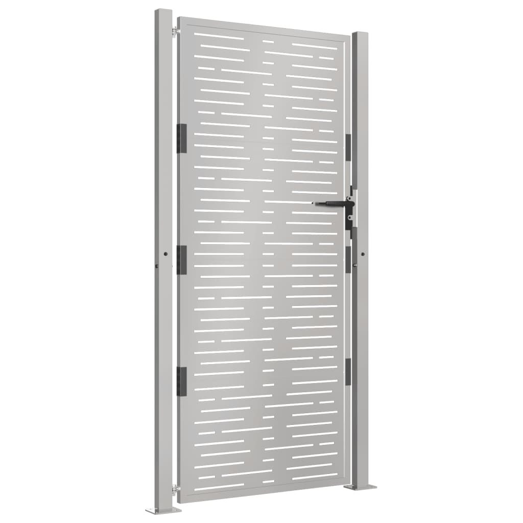 Vidaxl poort 100x175 cm vierkant cortenstaal