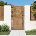 Vidaxl poort 100x175 cm vierkant cortenstaal