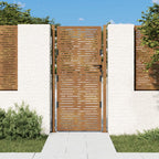 Vidaxl poort 100x175 cm vierkant cortenstaal