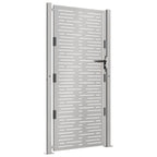Vidaxl poort 100x200 cm vierkant cortenstaal