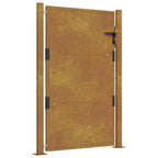 Vidaxl poort 100x125 cm cortenstaal