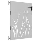 Vidaxl poort 85x125 cm grasontwerp cortenstaal