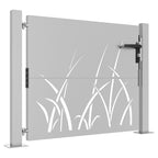Vidaxl poort 100x75 cm grasontwerp cortenstaal