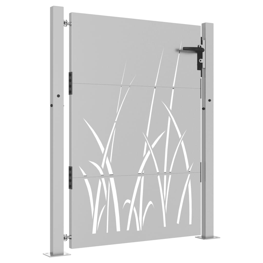 Vidaxl poort 100x150 cm grasontwerp cortenstaal