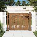 Vidaxl poort 100x100 cm bamboe-ontwerp cortenstaal