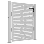 Vidaxl poort 100x125 cm vierkant cortenstaal
