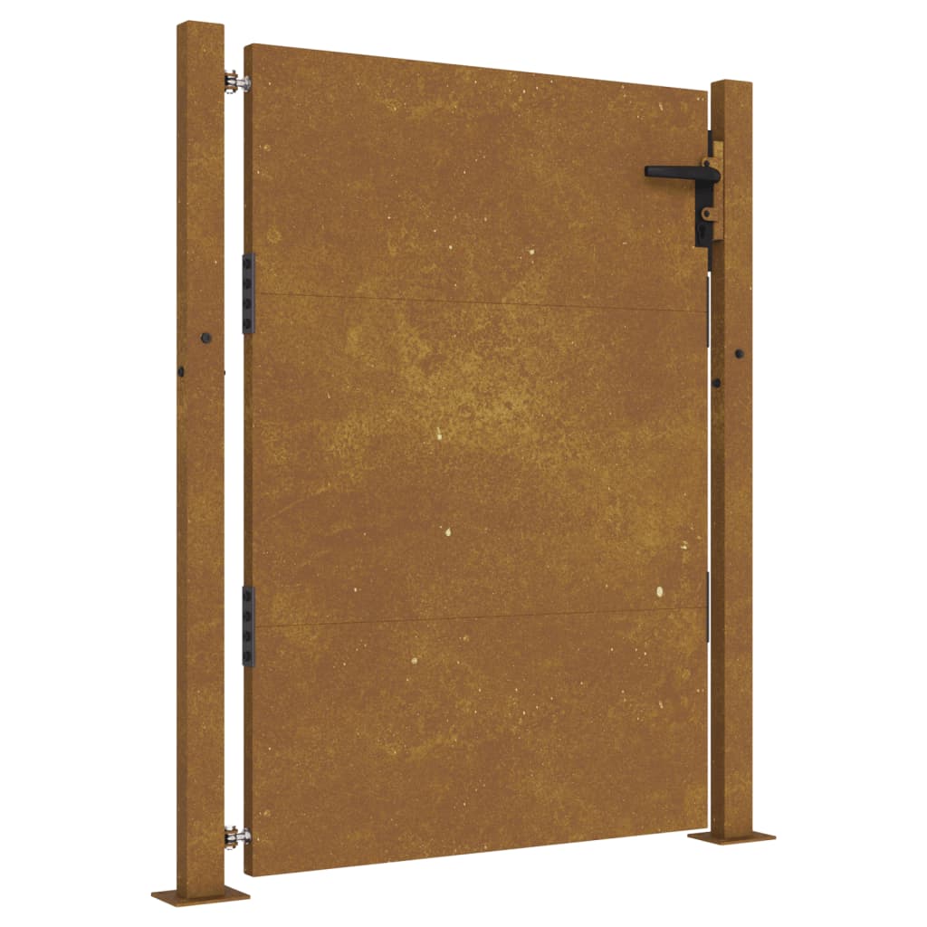 Vidaxl poort 100x150 cm cortenstaal