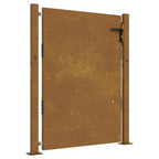 Vidaxl poort 100x150 cm cortenstaal