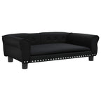 Vidaxl hondenmand 95x55x30 cm kunstleer zwart