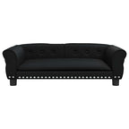 Vidaxl hondenmand 95x55x30 cm kunstleer zwart