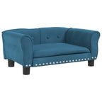 Vidaxl hondenmand 70x45x30 cm fluweel blauw