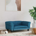 Vidaxl hondenmand 70x45x30 cm fluweel blauw