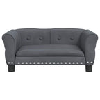 Vidaxl hondenmand 70x45x30 cm fluweel donkergrijs
