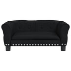 Vidaxl hondenmand 70x45x30 cm fluweel zwart