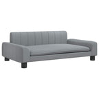 Vidaxl hondenmand 90x53x30 cm stof lichtgrijs