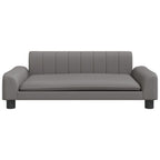 VidaXL Hondenmand 90x53x30 cm kunstleer grijs