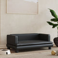 VidaXL Hondenmand 80x45x30 cm kunstleer zwart