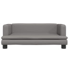 Vidaxl hondenmand 80x45x30 cm kunstleer grijs