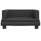 Vidaxl hondenmand 60x40x30 cm kunstleer zwart