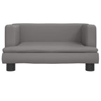 Vidaxl hondenmand 60x40x30 cm kunstleer grijs