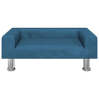 Vidaxl hondenmand 70x45x26,5 cm fluweel blauw