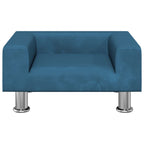 Vidaxl hondenmand 50x40x26,5 cm fluweel blauw