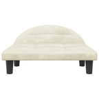 Vidaxl hondenmand 70x52x30 cm fluweel crèmekleurig