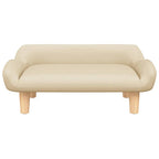 Vidaxl hondenmand 70x40x24 cm stof crèmekleurig