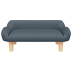 Vidaxl hondenmand 70x40x24 cm stof donkergrijs