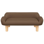 Vidaxl hondenmand 70x40x24 cm stof bruin