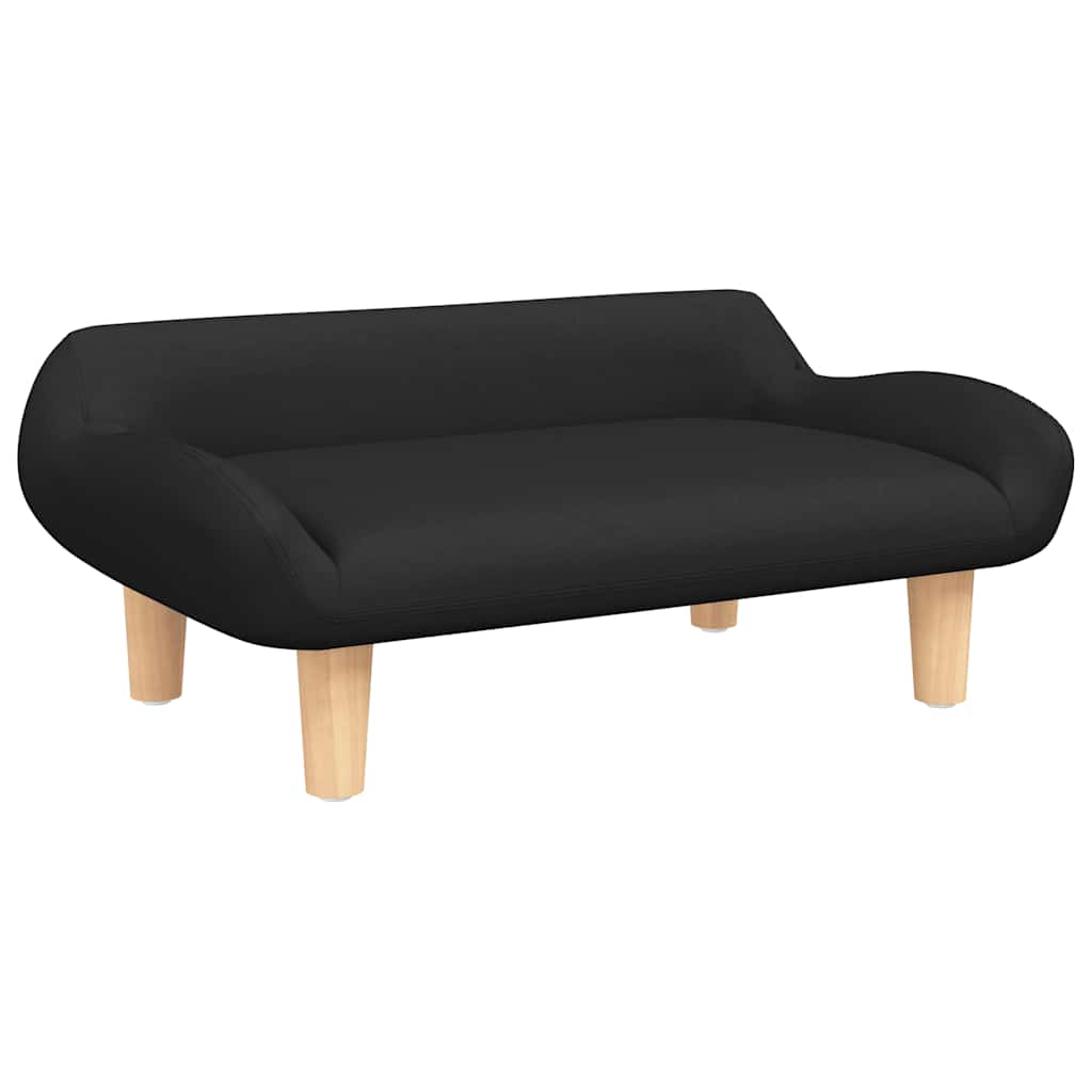 Vidaxl hondenmand 70x40x24 cm stof zwart