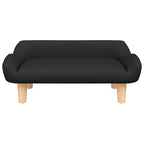 Vidaxl hondenmand 70x40x24 cm stof zwart