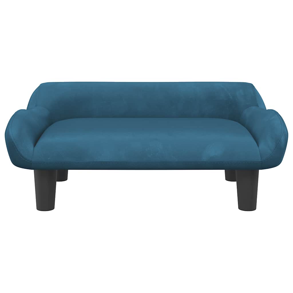 Vidaxl hondenmand 70x40x24 cm fluweel blauw