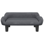 Vidaxl hondenmand 70x40x24 cm fluweel donkergrijs